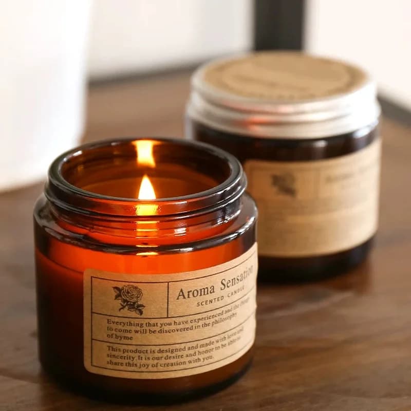 Bougie de soja parfumée ci-après, sans fumée, huile essentielle aromatique, décoration de luxe, cadeaux de mariage, fête, décoration de la maison