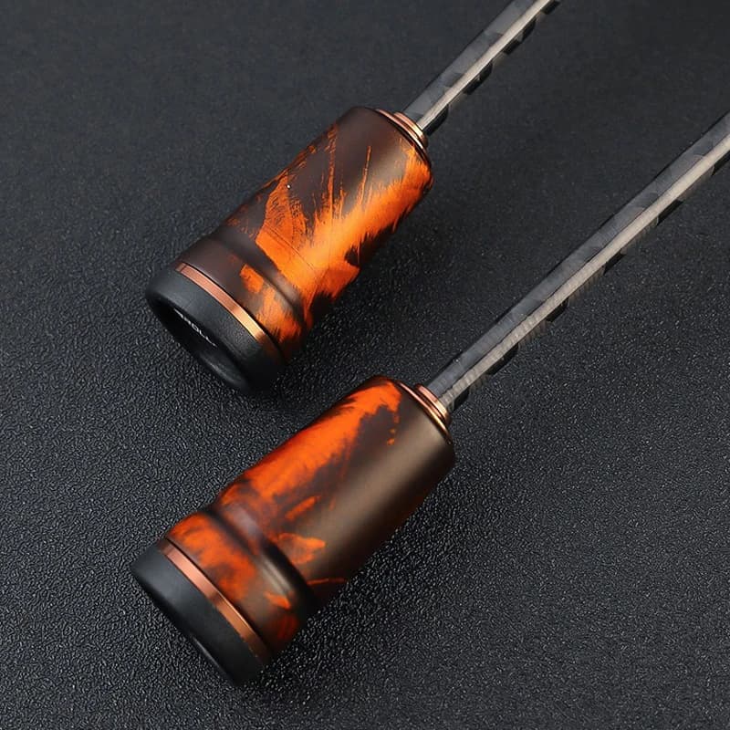 ROLLFISH Canne à pêche spinning/casting en carbone ultra souple avec poignée en bois massif, action rapide, 1,38-1,8m