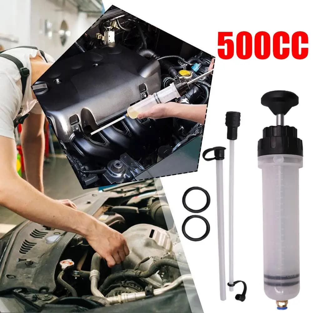 Extracteur d'huile de liquide de frein de voiture, seringue de changement d'huile automatique avec tuyau, aspiration manuelle de carburant et pompe d'évacuation de changement d'huile de liquide de rem