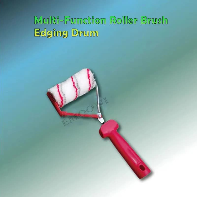 Brosse à rouleau de peinture murale multifonctionnelle, pinceau à tambour d'angle, outils de peinture décoratifs polyvalents, 4"