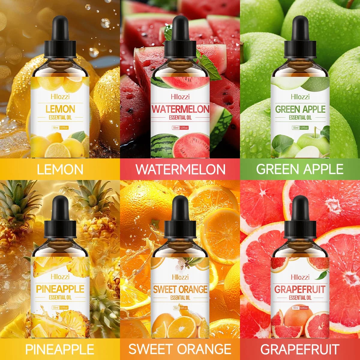 Une combinaison d'huiles essentielles de fruits colorés, profitez de des moments rafraîchissants, du massage, des soins de la peau, convient à tous les types de peau.