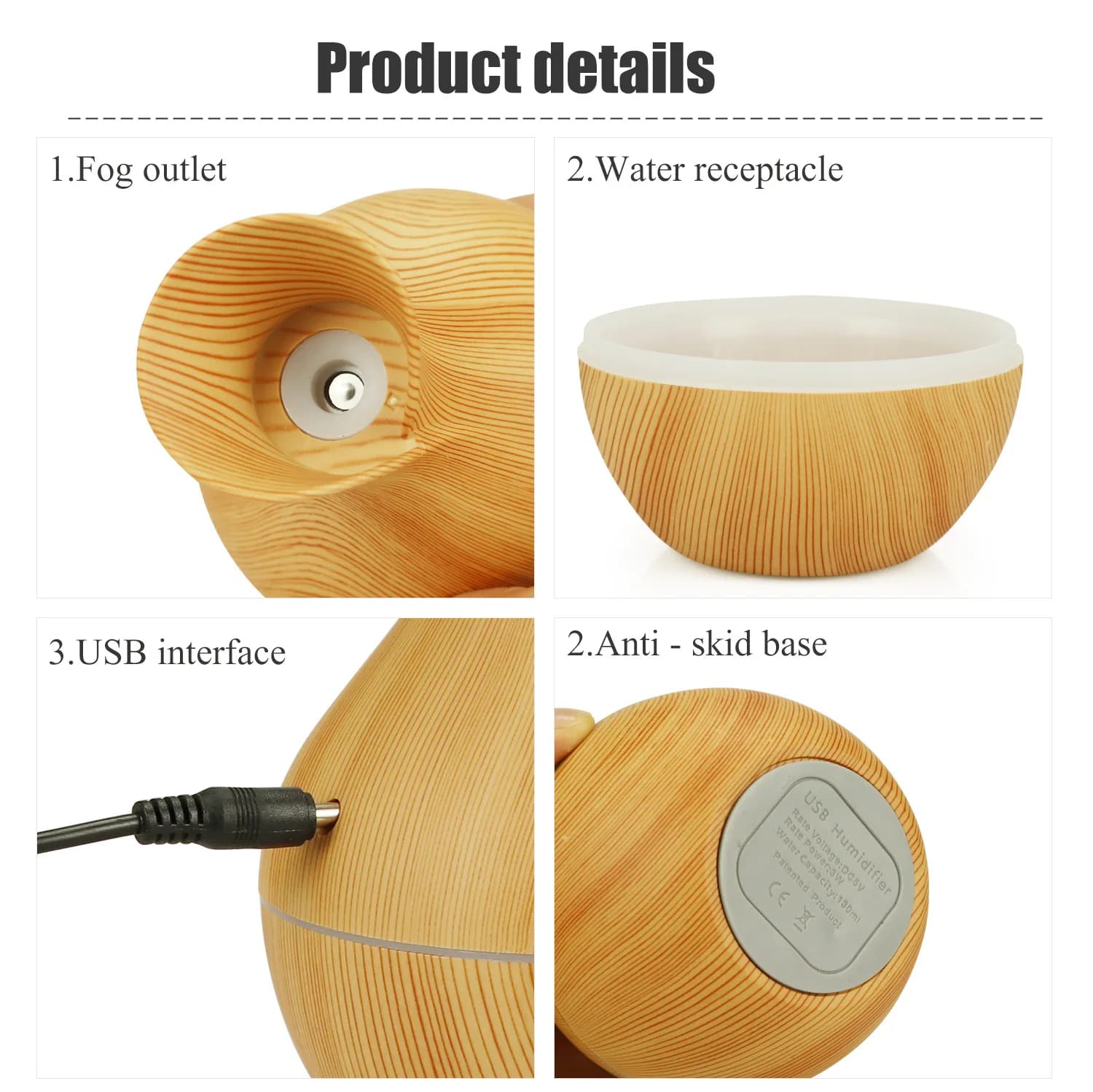 Humidificateur d'air diffuseur d'huiles essentielles