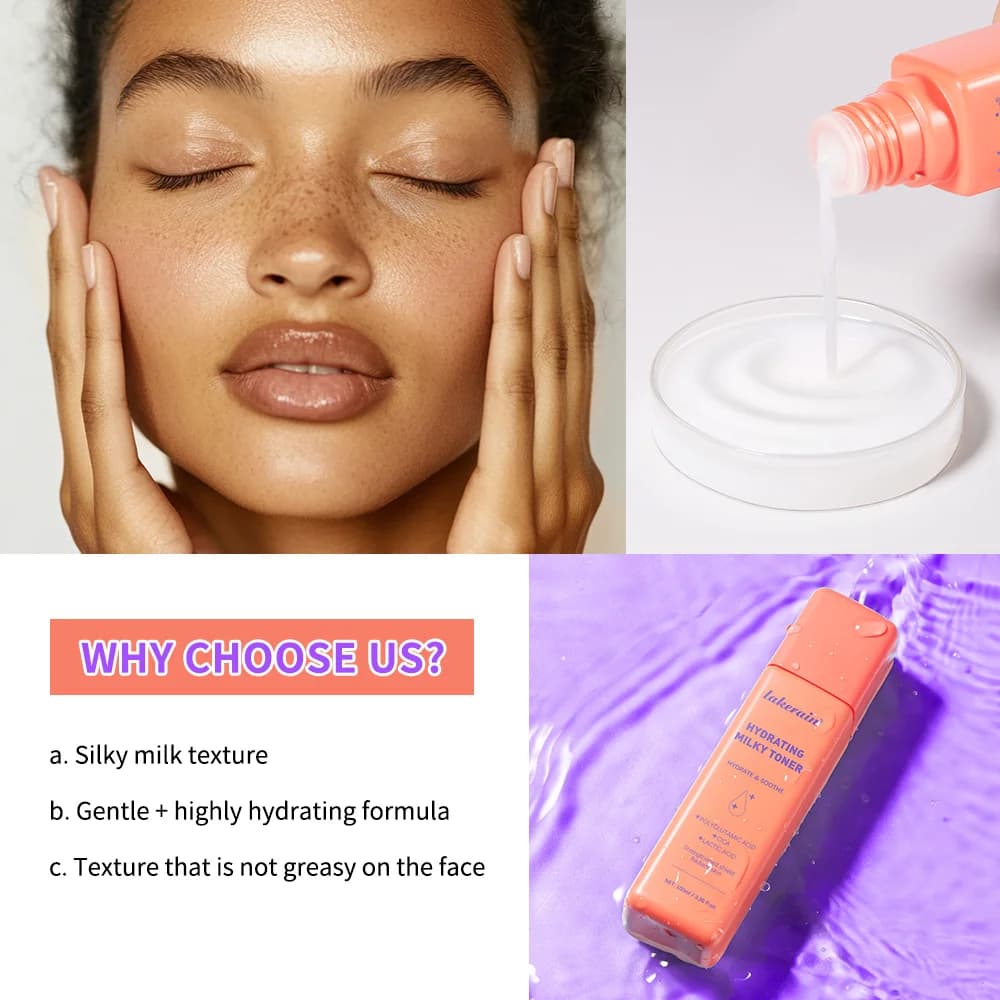 Toner laiteux hydratant pour réparer la peau, Toner Ultra hydratant pour le visage, apaise l'humidité de la peau, réduit les rougeurs, barrière, soins pour la peau
