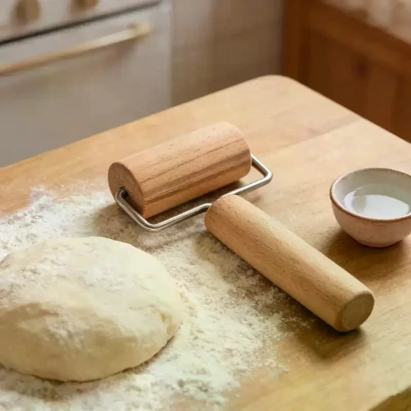 Rouleau à pâtisserie en bois à double tête pour pâte, chapati, pâtes, boulangerie, pizza, outil de cuisine
