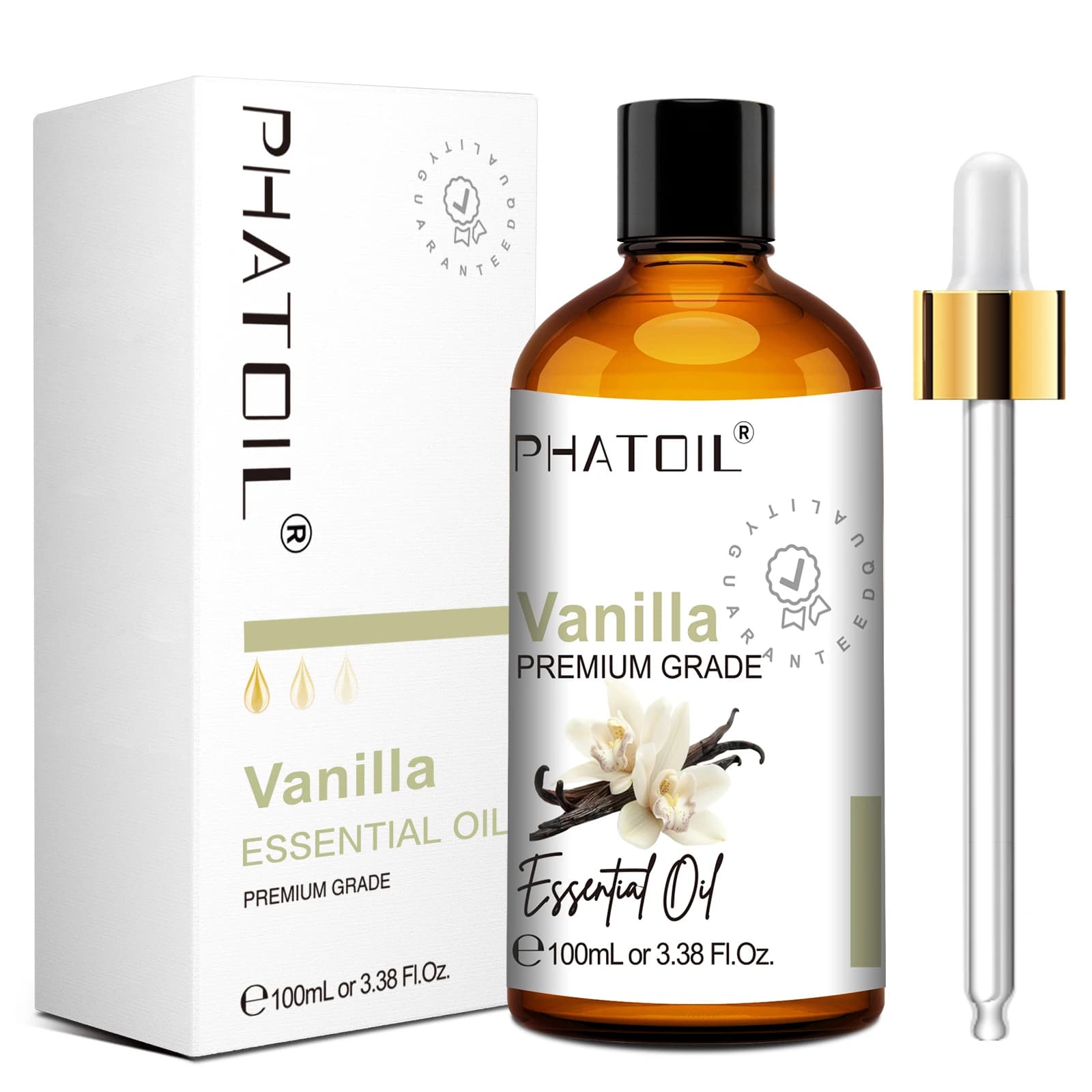 Huile Essentielle Naturelle PHATOIL pour Diffuseur et Fabrication de Bougies - 100ml - Bois de Santal, Eucalyptus, Citronnelle, Lavande, Vanille