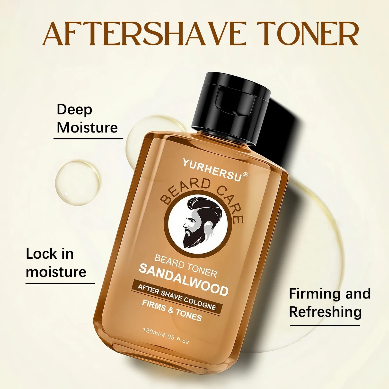 Après-rasage pour hommes - Centella asiatica Natural Absorbe rapidement pour nettoyer et toner la peau pour une sensation rafraîchissante - Après-rasage pour hommes