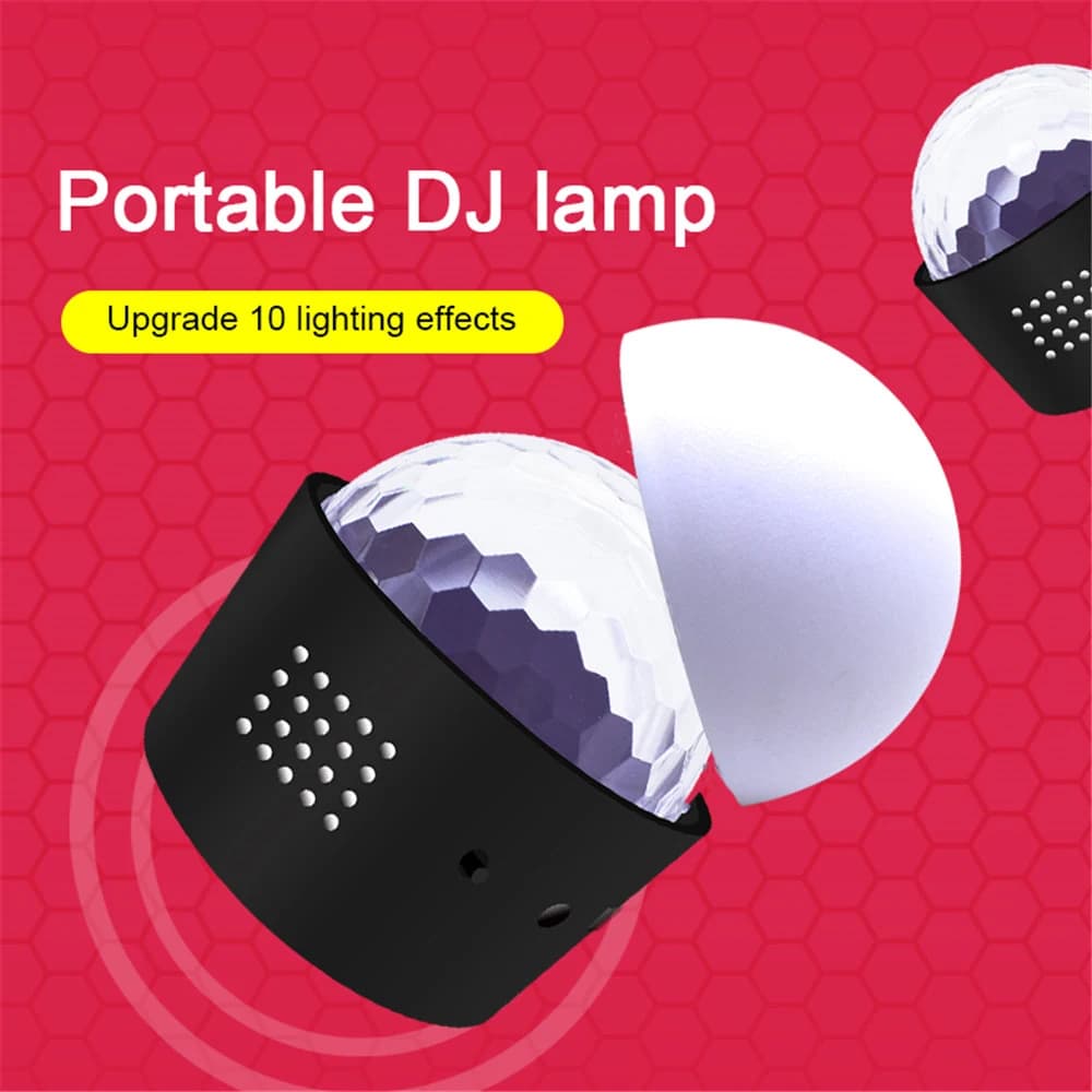 Boule Disco LED RGB pour voiture