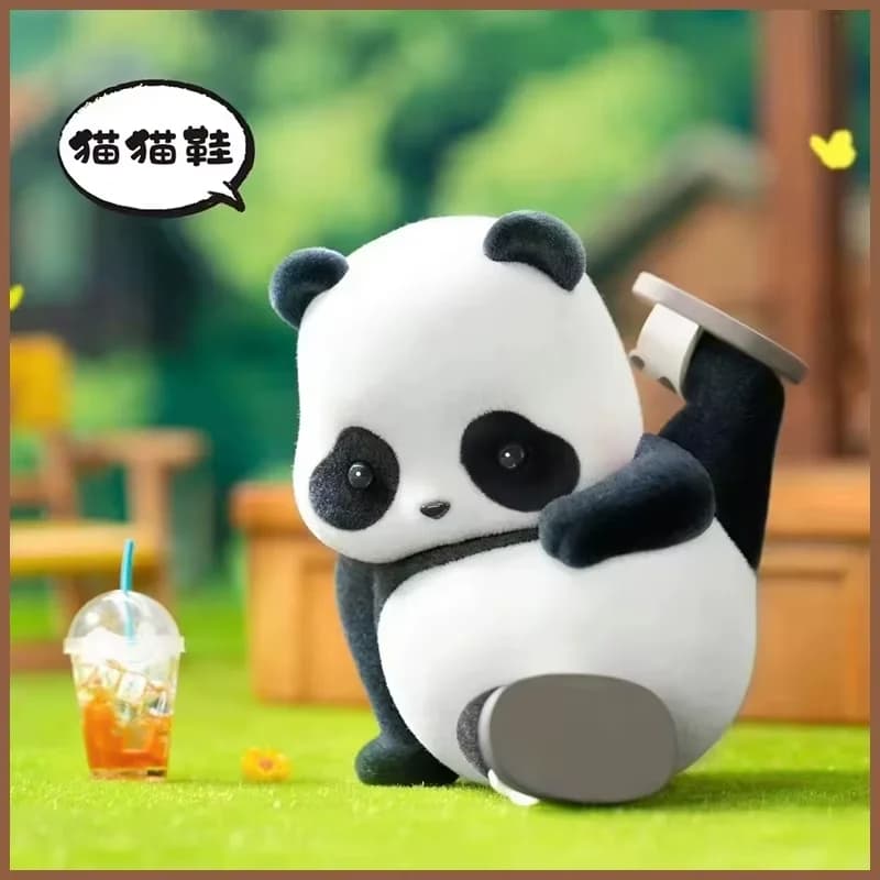 Panda Roll Pandas – boîte aveugle originale série chat, ornements, boîte mystère, figurines d'anime, joli modèle Animal, cadeau mignon