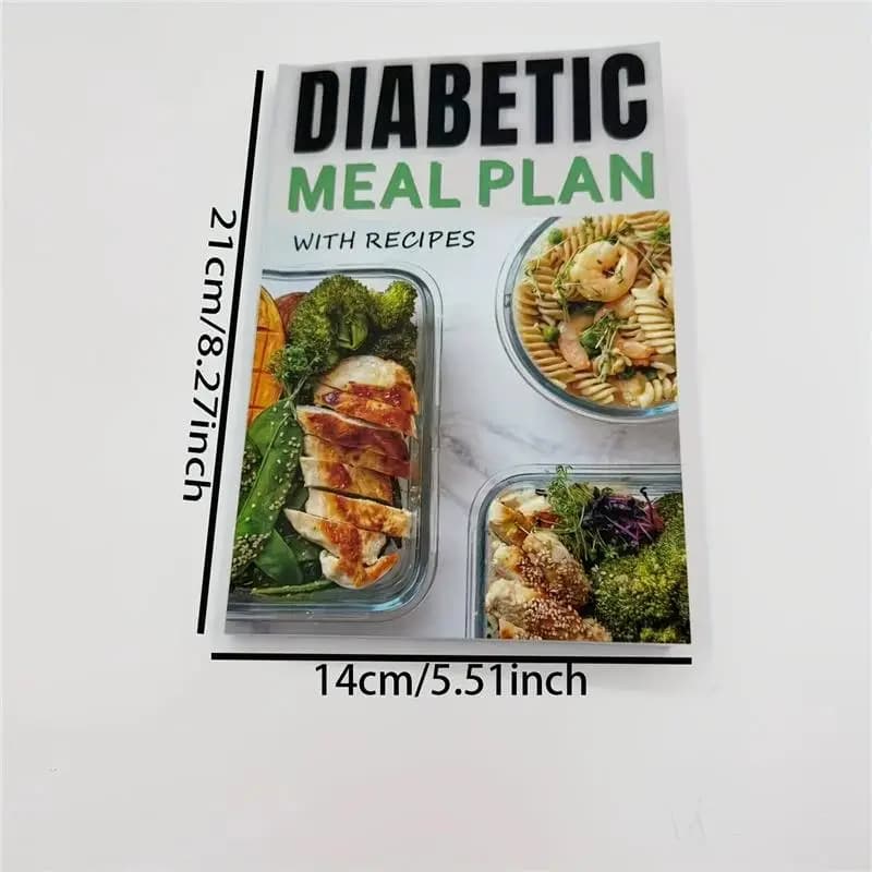 Livre professionnel de recettes et de plans repas pour diabétiques | Plan de régime de 7 jours pour le contrôle de la glycémie | Guide nutritionnel pour les diabétiques