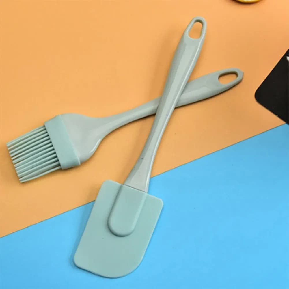Grattoir à crème antiadhésif, bricolage, pain, gâteau, beurre, spatule, mélangeur, brosse à huile, outil de cuisson de cuisine, spatule en Silicone, 3 pièces