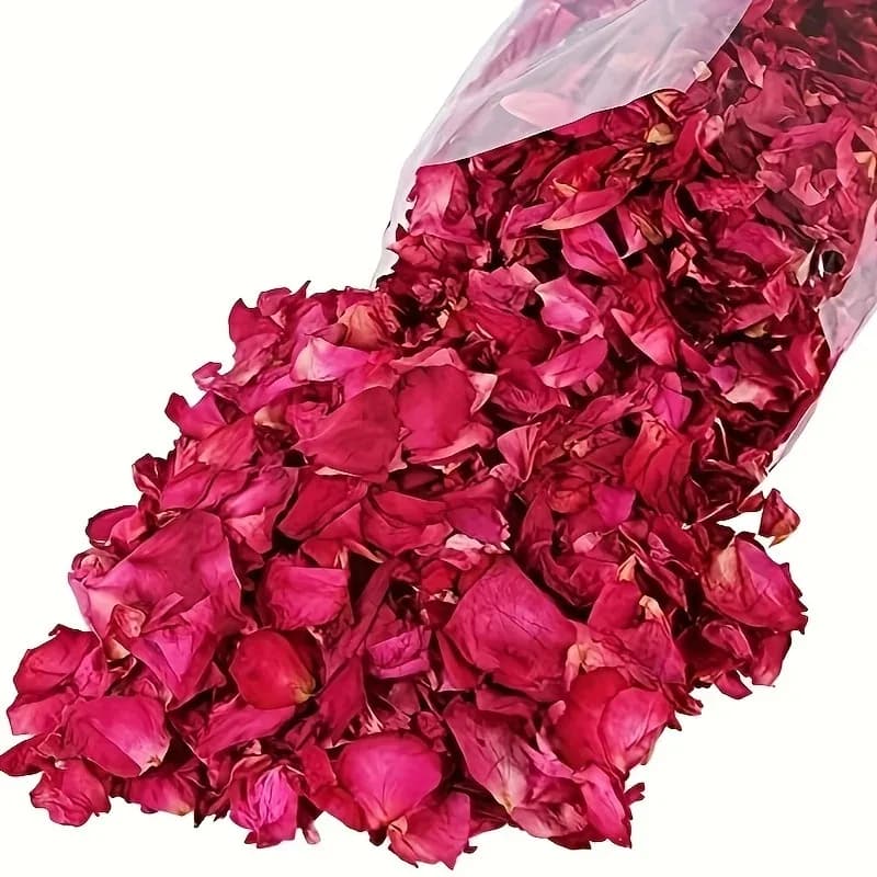 250g de pétales de rose frais naturels séchés pour le bain, fleurs sèches pour spa, blanchiment, aromathérapie, fournitures de bain, décoration de mariage