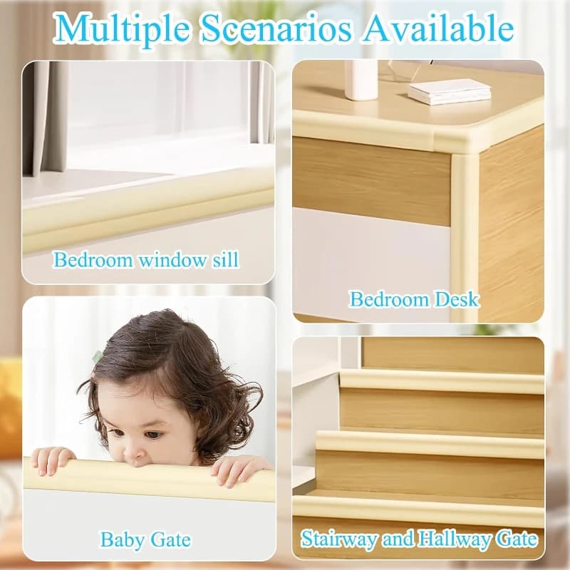 1 rouleau de bande de protection d'angle de Table de sécurité pour bébé avec 4 protections d'angle auto-adhésives, mousse NBR souple, protection d'angle de bord pour bébé