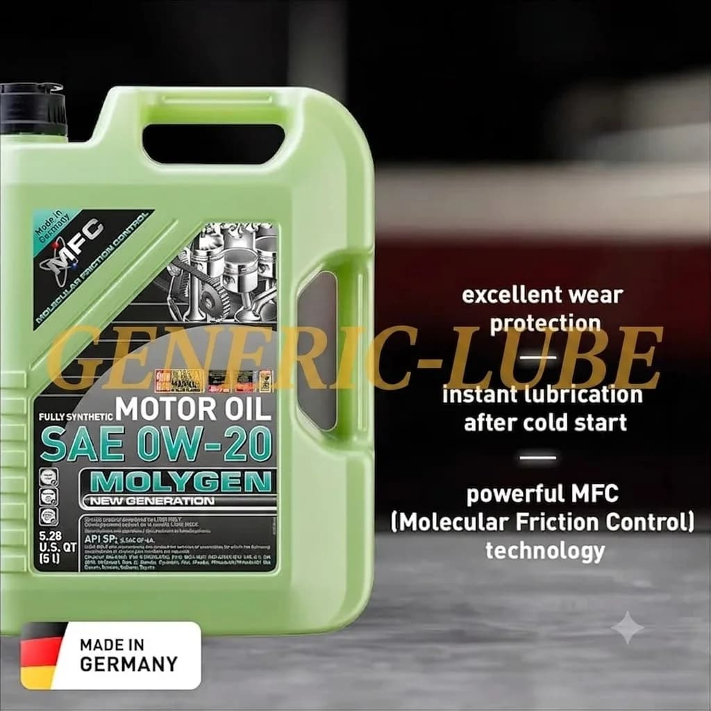 Huile moteur entièrement synthétique MOLYGEN 0W-20 pour une protection optimale