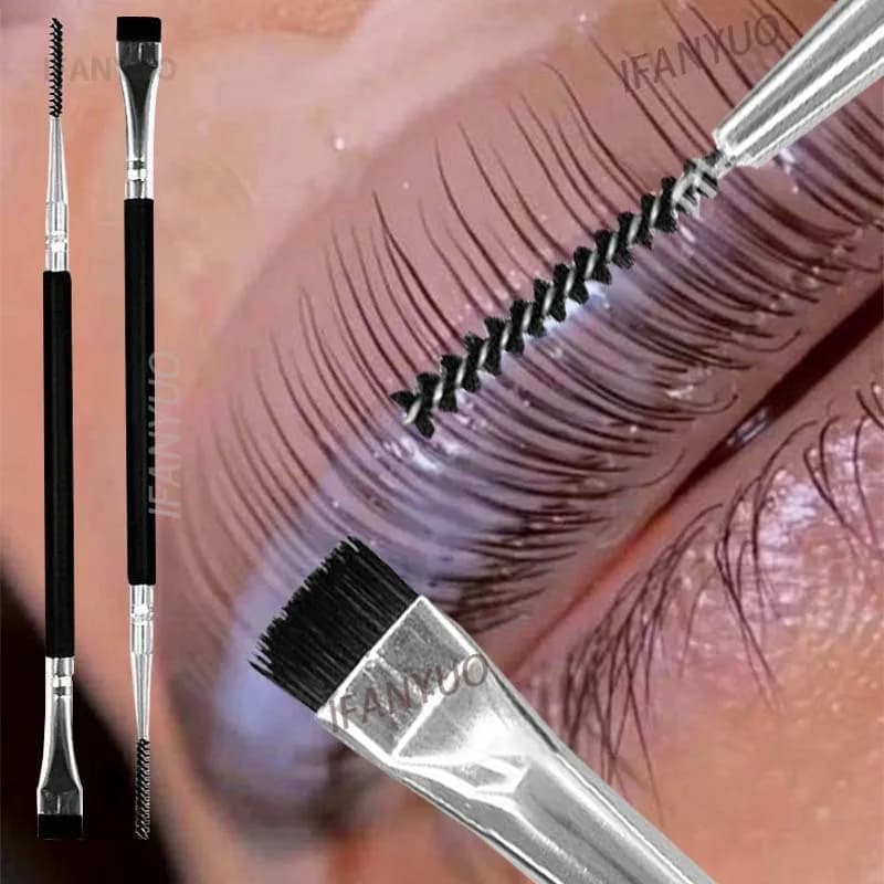Brosse portative de levage de cils à double tête, stratification de cils, cils de séparation, levage de cils, outil d'extension de cils, brosse tative