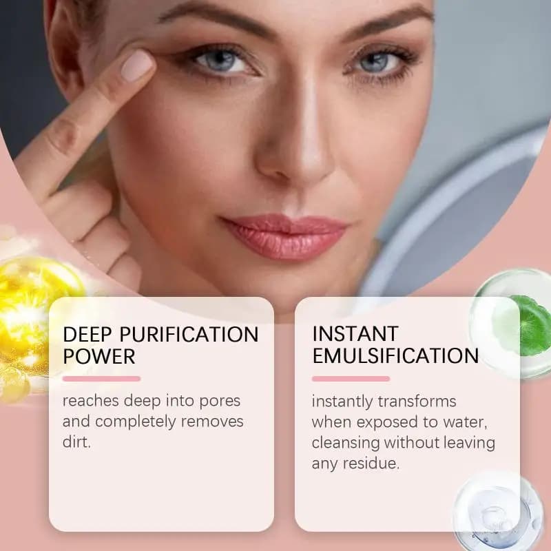 Huile nettoyante et démaquillante qui nettoie en douceur la peau du visage, démaquille en douceur, liquide démaquillant pour les yeux et les lèvres, rafraîchissant