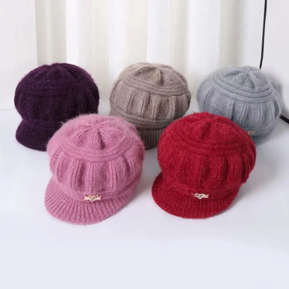Chapeau à visière coupe-vent pour femme