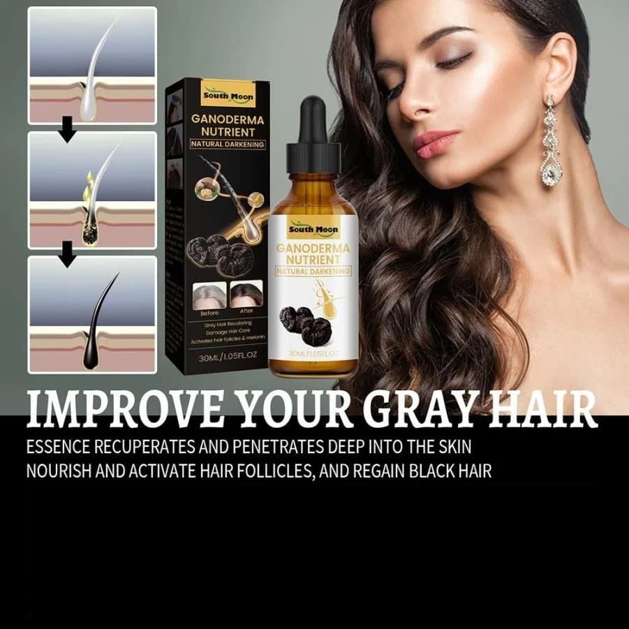 Huile capillaire blanchissante pour cheveux blancs, réparatrice, nourrissante et hydratante, à base de plantes, pour le cuir chevelu, soin capillaire liquide réparateur