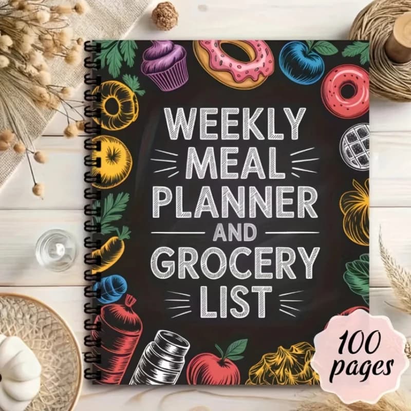Planificateur de repas hebdomadaire et organisateur de liste d'épicerie