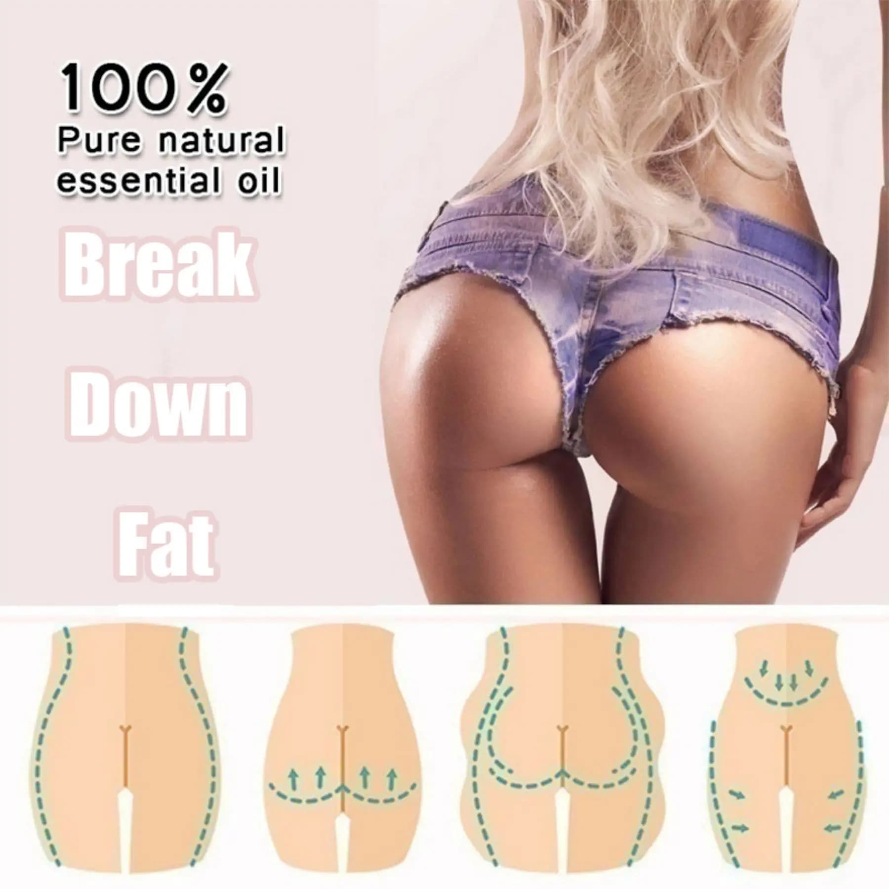 Huile essentielle nourrissante pour les belles fesses