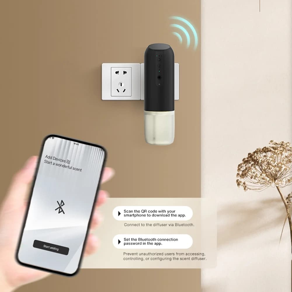 Diffuseur d'air intelligent automatique TEABLUM 100m³, diffuseur de parfum pour hôtel, maison et toilettes, diffuseur de parfum 150ml