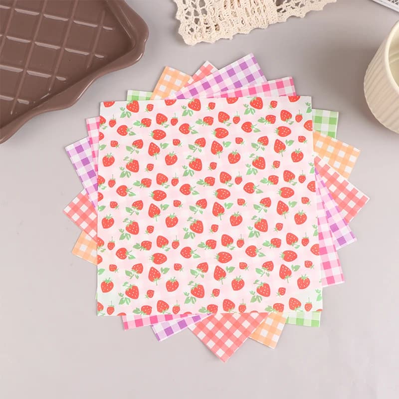 Papier ciré alimentaire, papier prévient l'huile verte, emballage de cuisine, outil de cuisson, papier décoratif, sandwich, hamburger, frites, macarons, 18cm, 100 pièces