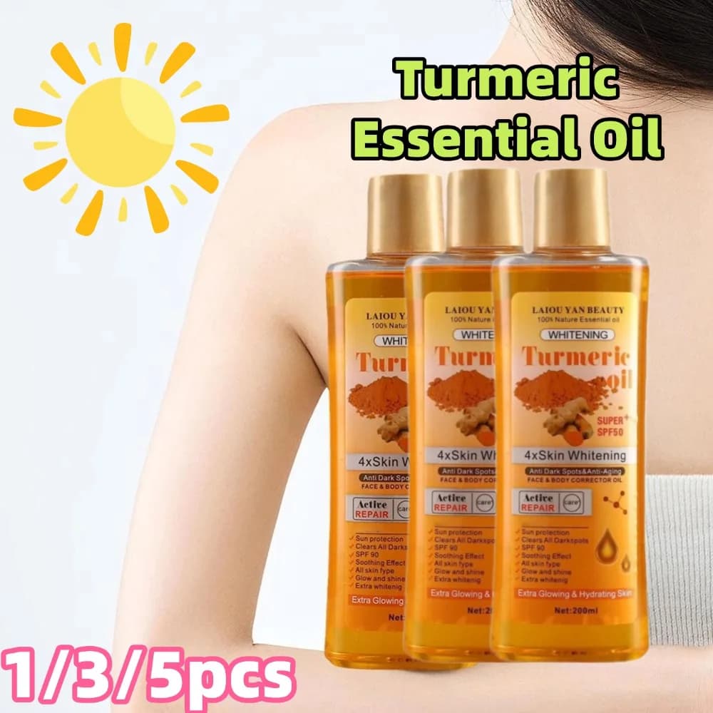 Huile essentielle de curcuma pour le visage et le corps