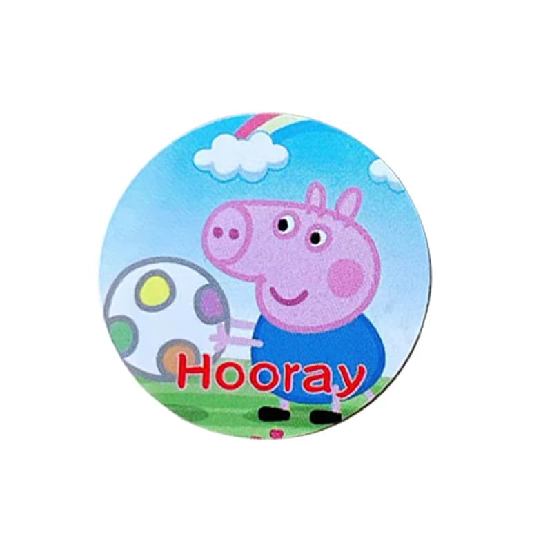 Peppa Pig George maternelle récompense autocollant 500 pièces/rouleau cochon famille cochon père mère dessin animé autocollant jouet cadeaux d'anniversaire pour enfant