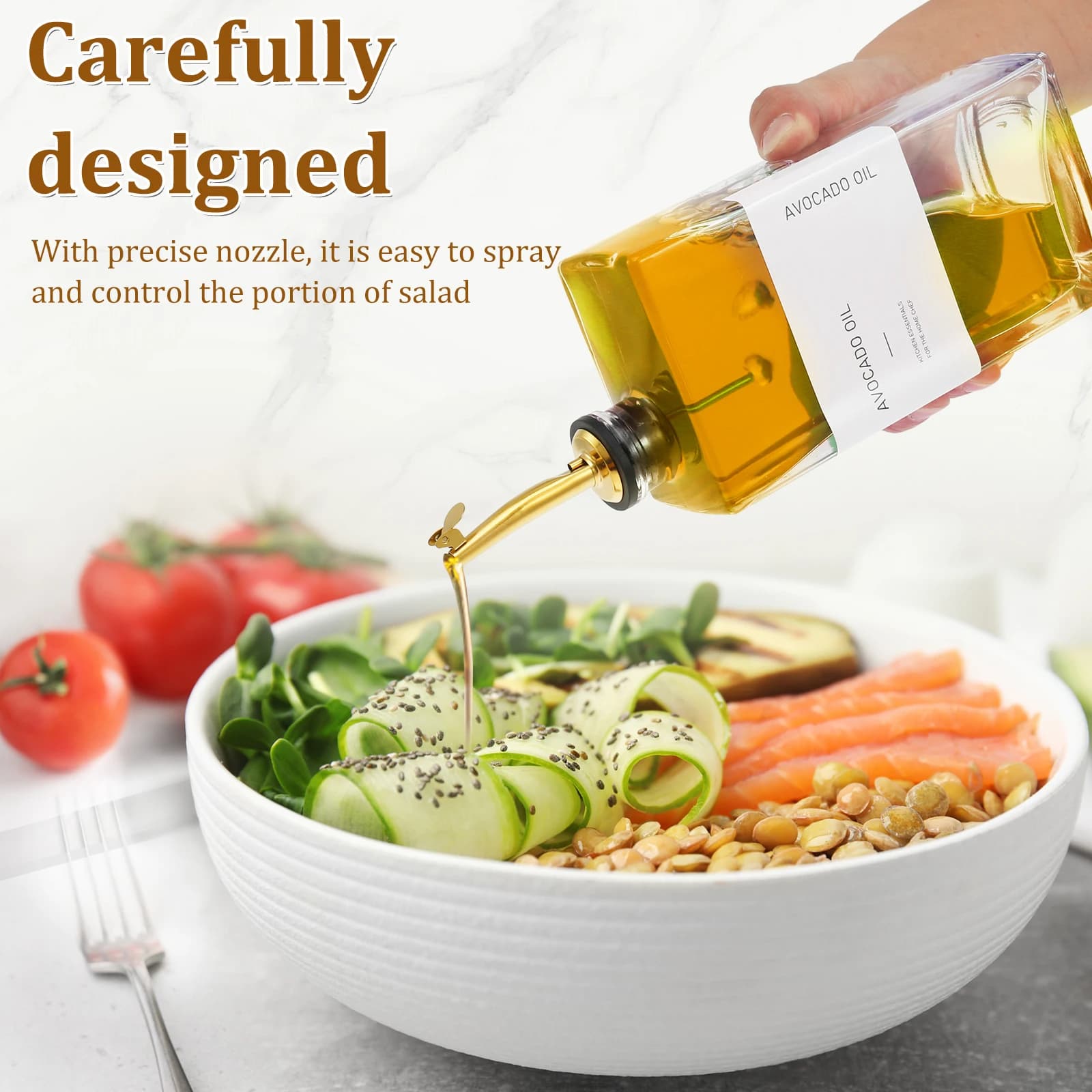 Bouteille distributrice d'huile d'olive de 500ml