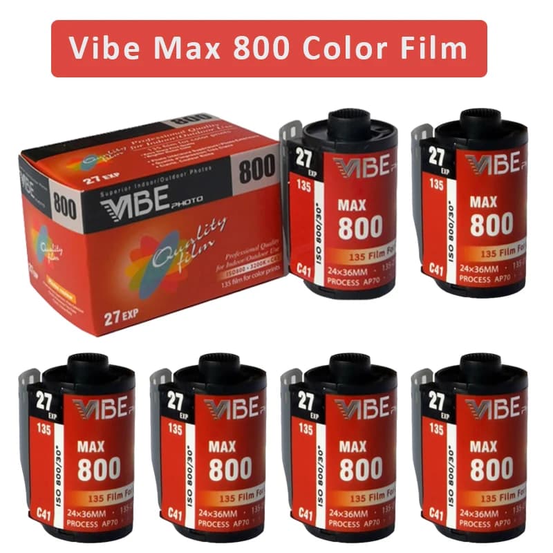Film négatif pour appareil photo VIpunMax 800, 1 rouleau, 3 rouleaux, 5 rouleaux, 6 rouleaux, 10 rouleaux, ISO 800, 135, 27EXP, rouleau, VIpun501F, date d'expiration: mai 2025