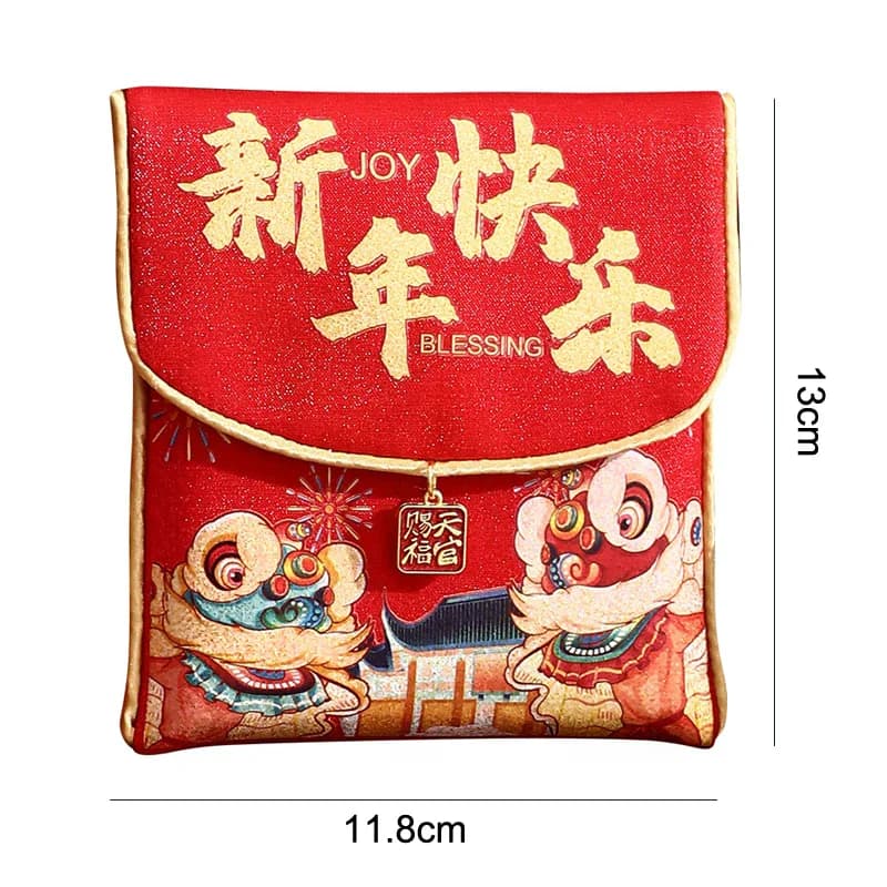 Célébrez le Nouvel An chinois 2026 avec des enveloppes rouges décoratives et fonctionnelles ; Sacs d'emballage pour cadeaux de fête et d'argent