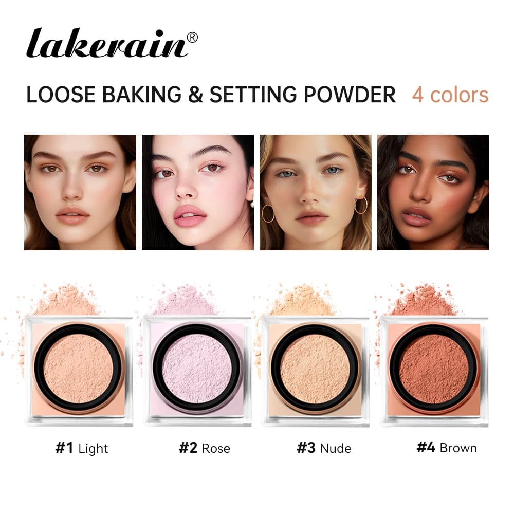 Adt Baking and Setting Powder Maquillage, Longue durée, Contrôle de l'huile, Visage naturel, Imperméable, Éclaircissant, Cosmétiques, 256