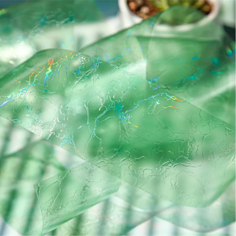 1 rouleau/5x200cm de ruban washi holographique à effet d'ondulation d'eau, texture d'eau courante irisée, ruban décoratif pour bordures de journal et collages