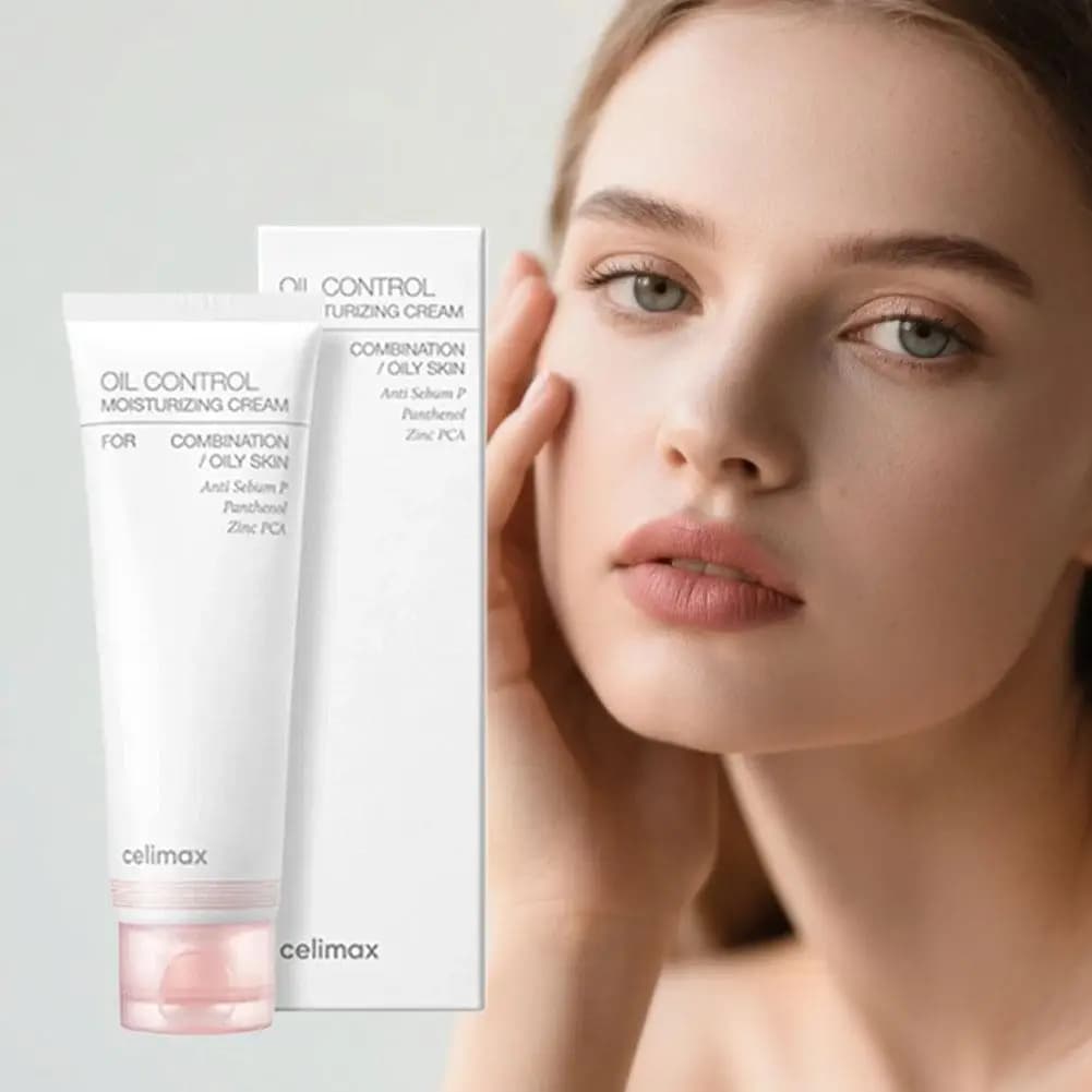 Celimax crème pour le visage contrôle de l'huile 80ml minimisant les pores hydratant équilibre hydratant combinaison peau grasse sensation fraîche soins de la peau