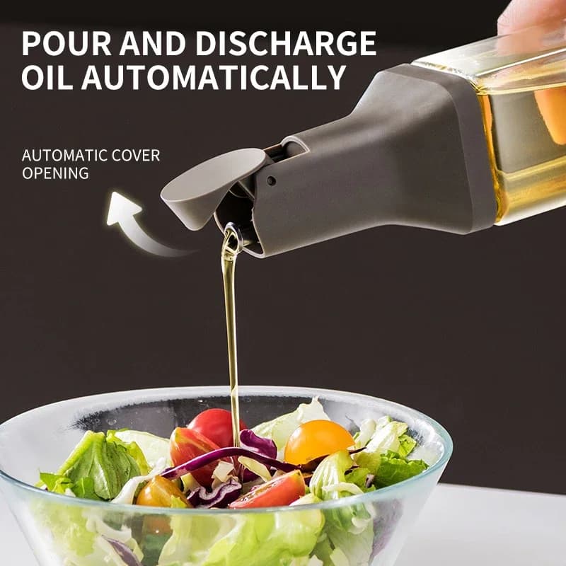 Bouteille d'huile d'olive pour Sauce au vinaigre de 500ML, distributeur d'huile en verre, bouteille d'assaisonnement anti-fuite, outil de cuisine pour barbecue