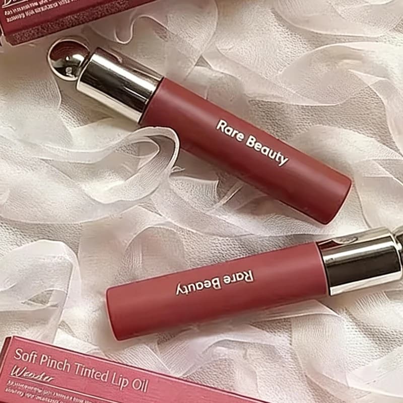 Rare Beauty Huile à lèvres teintée douce 7 couleurs, effet gloss, hydratante, maquillage naturel, cosmétiques Hope Happy Wonder Delight