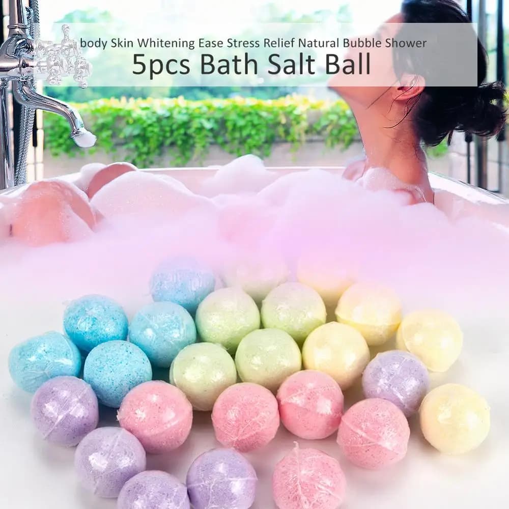 Bombes de bain biologiques naturelles, Mini bombe de Spa pour les pieds, faites à la main, riche en huiles essentielles, hydratant, peau sèche, parfums relaxants, 5 pièces