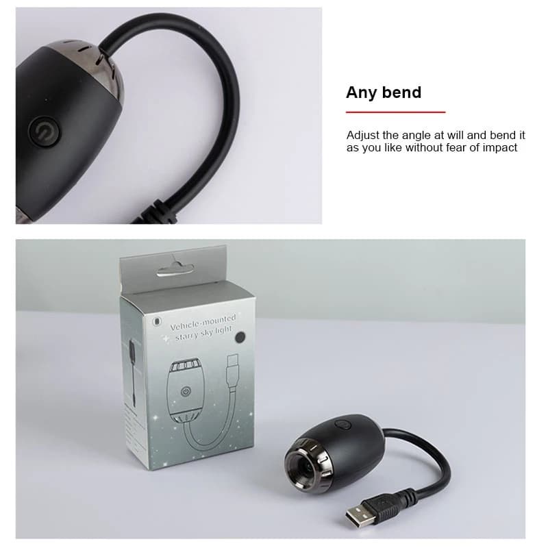 Lampe LED romantique ciel étoilé, projecteur de galaxie saturne alimenté par USB, pour toit de voiture, salle de fête, décoration de plafond, Plug and Play