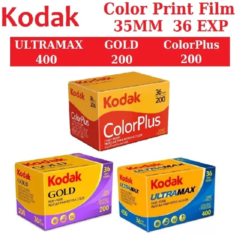 KODAK ColorPlus 200/UltraMax 400/or 200 impression couleur Film 35mm 36 exposition par rouleau adapté pour appareil photo M35/M38/H35/F9