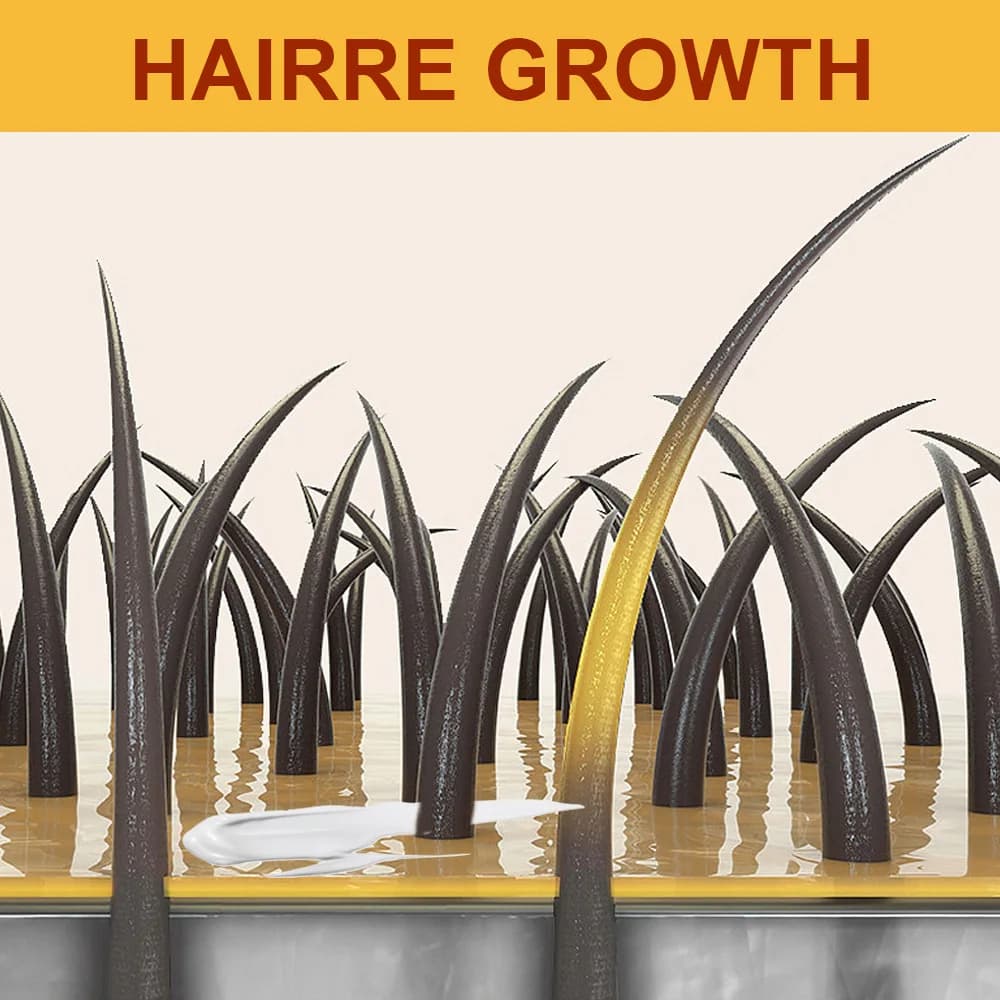 Crème sérum pour la croissance des cheveux, Capsule essentielle pour une repousse rapide, Anti-chute de cheveux, Traitement de la calvitie, Réduit les dommages du cuir chevelu, Pour femmes et hommes