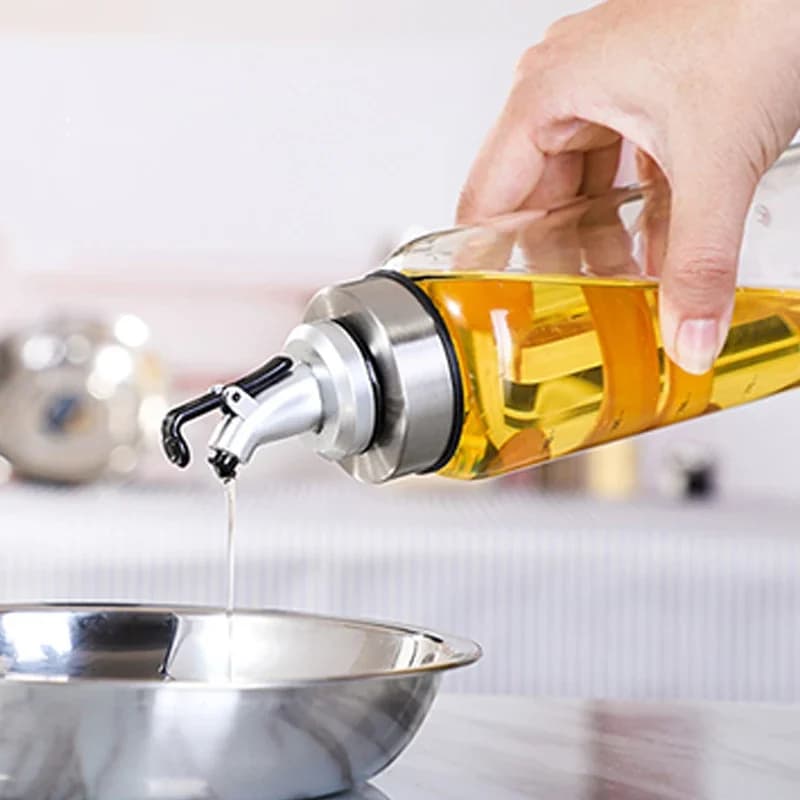 Distributeur d'huile pour accessoire de cuisine, bouteilles de stockage en verre pour huile et vinaigre, bouteille d'huile d'assaisonnement de cuisine, bouteille de Sauce