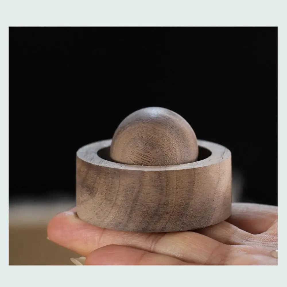 Diffuseur d'huiles essentielles sphérique en bois, bois parfumé longue durée, inhalateur d'aromathérapie élargi, ornements de chambre à coucher pour la maison