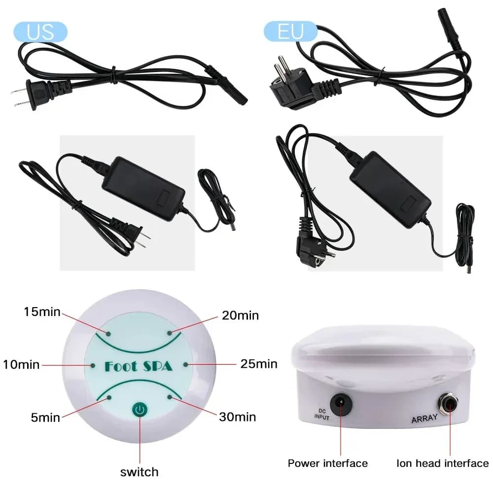 Détox ionique pied Spa bain Machine Massage pied ionique détoxification soulage la Fatigue favorise bonne santé et pleine pour la vitalité