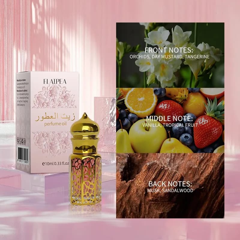 10ML marque Parfum vanille bois De santal goutte à goutte bâton femmes parfums arabes huile longue durée riche Parfum Romance Eau De Parfum