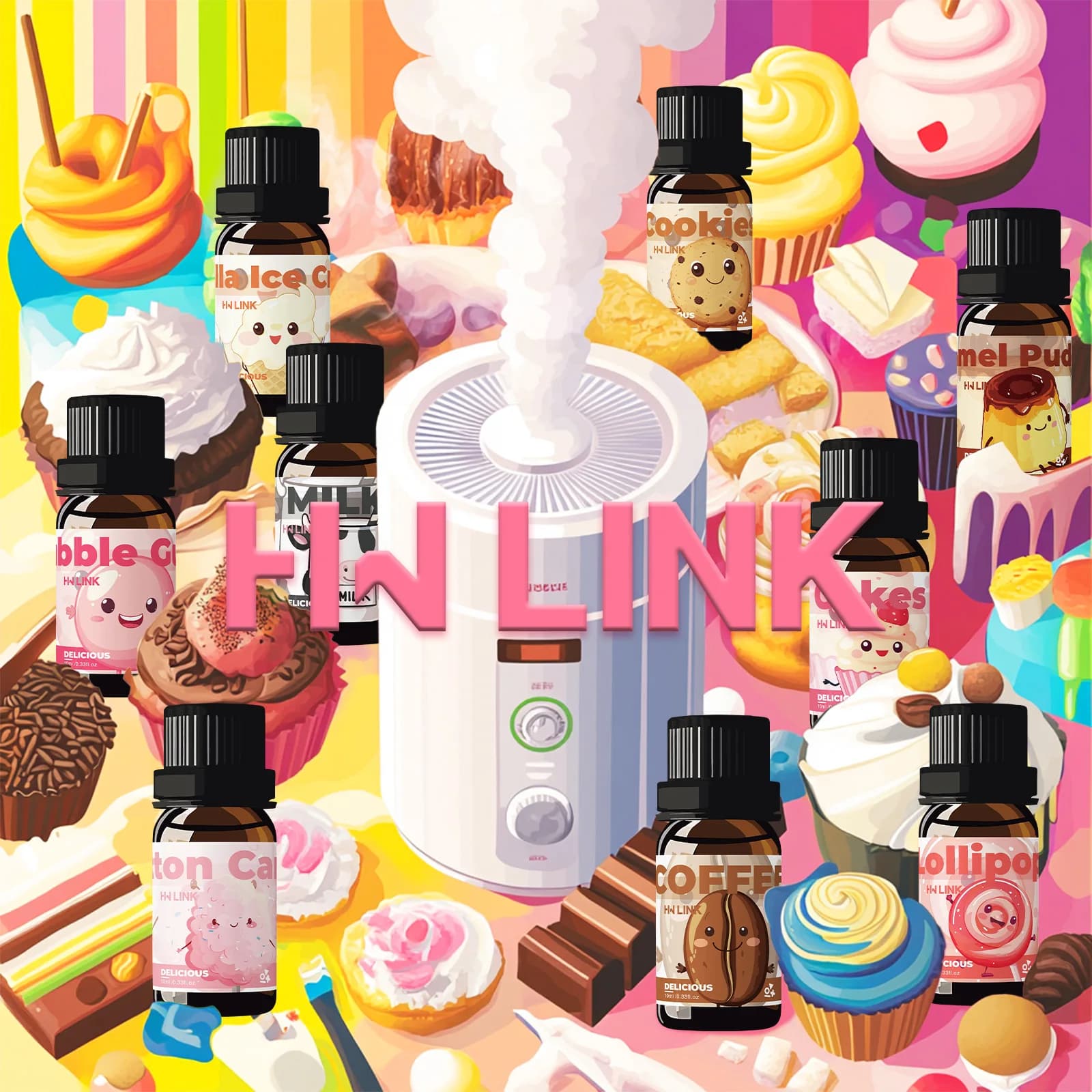 Huiles essentielles délicieuses de 10 ml, 12 parfums, pour la fabrication de bougies, l'aromathérapie, les diffuseurs, les soins à domicile, parfum longue durée