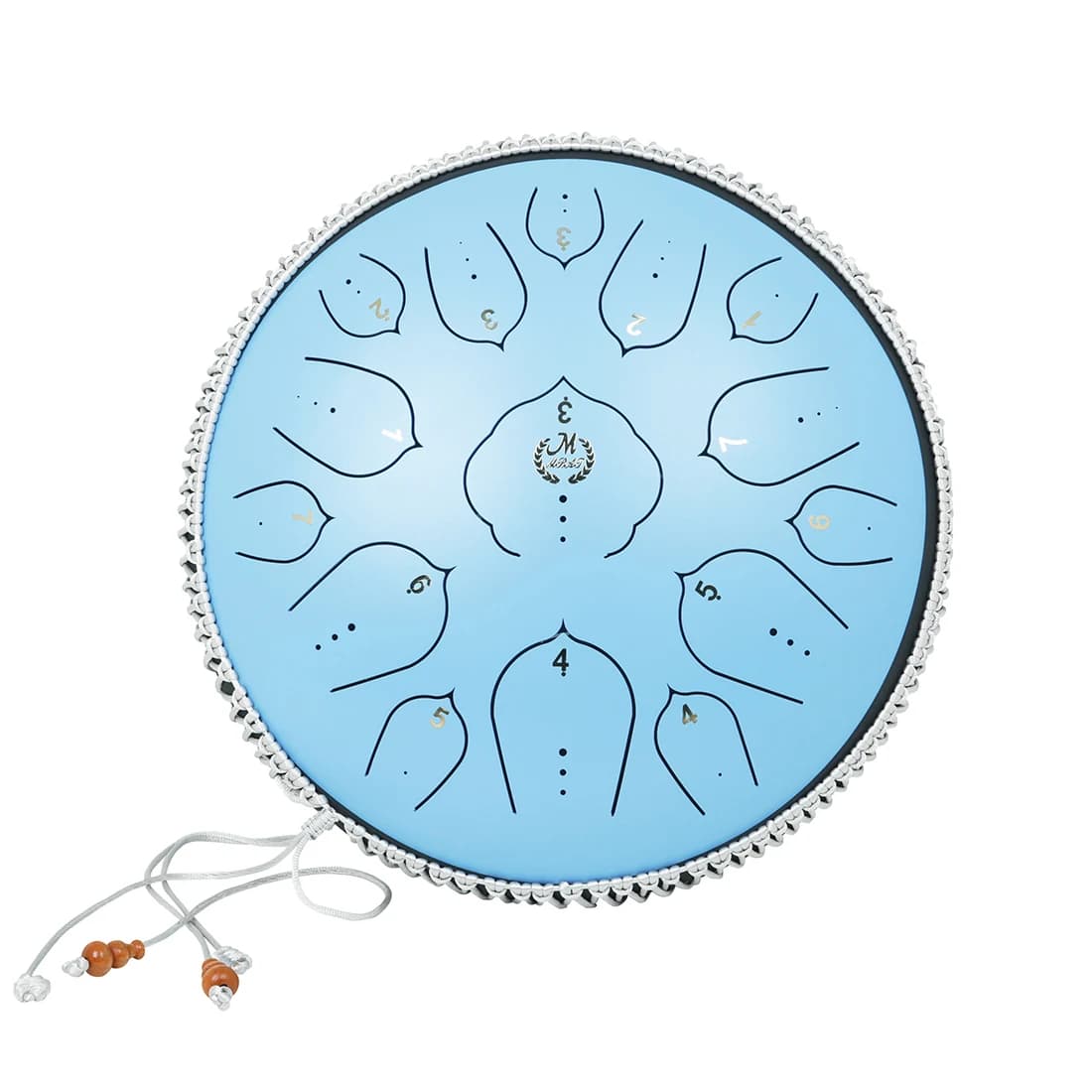 Tambour à langue en acier avec accessoires