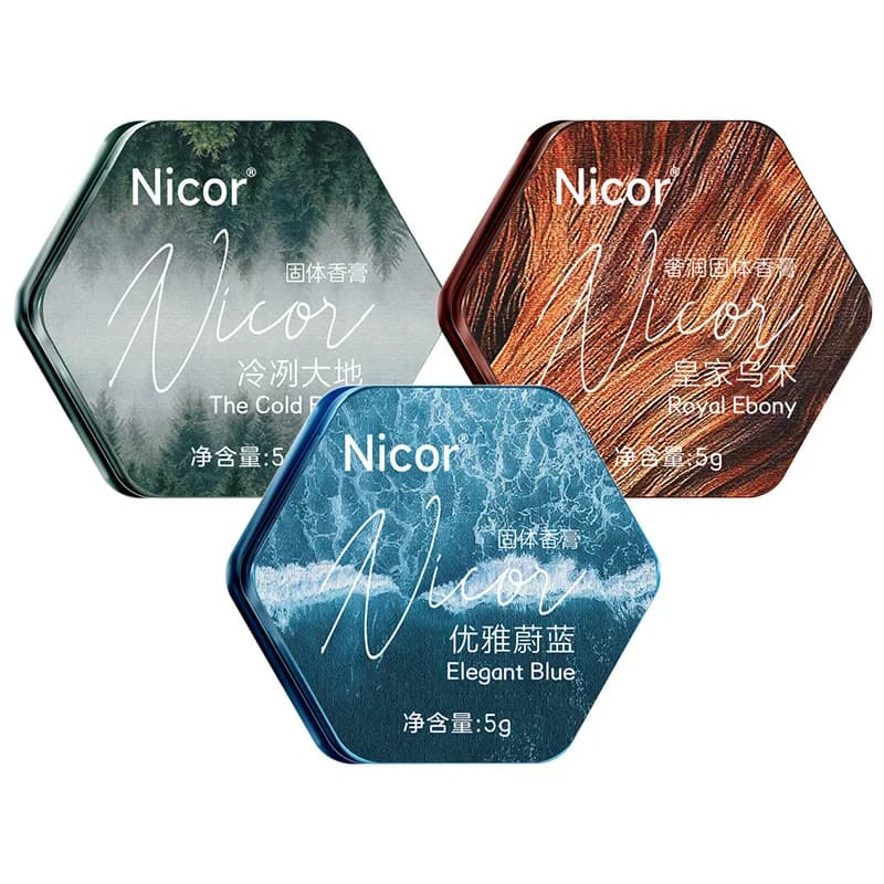 Lotion corporelle solide Nicor pour hommes - Parfum longue durée, déodorant corporel portable et pratique, rafraîchissant et purifiant