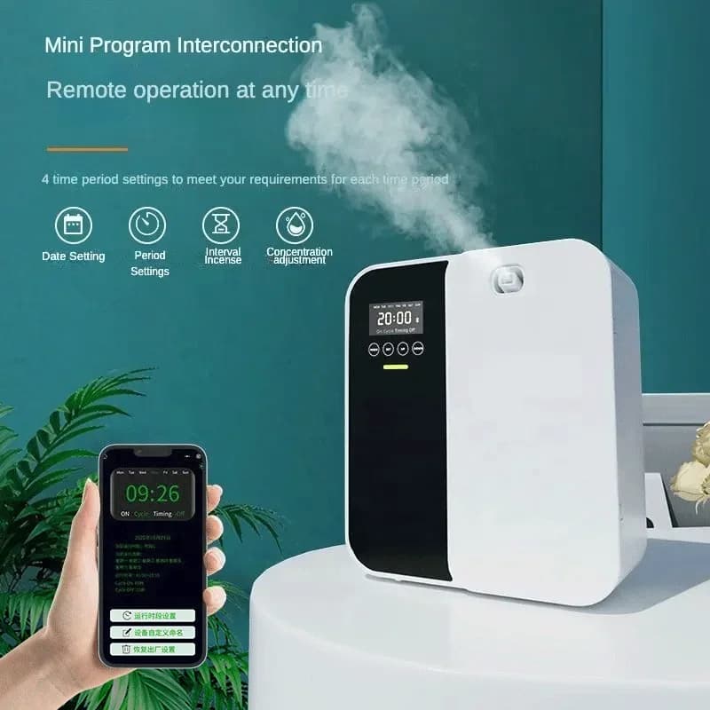Diffuseur d'arôme électrique Bluetooth, distributeur d'odeurs de parfum pour la maison, désodorisant 1000m3, huile essentielle sans eau 500ML
