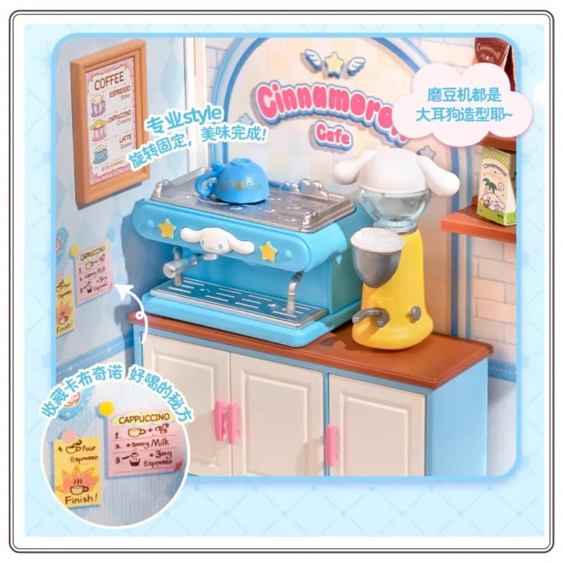 Nouveau Rolife Sanrio Super monde Hello Kitty scène boîte aveugle bébé maison assemblage jouet créatif ornement cadeau femme Surprise cadeau