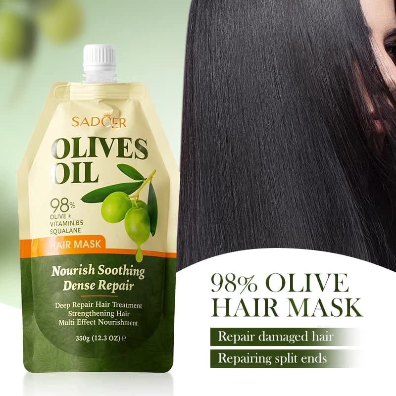 Masque capillaire à l'huile d'olive