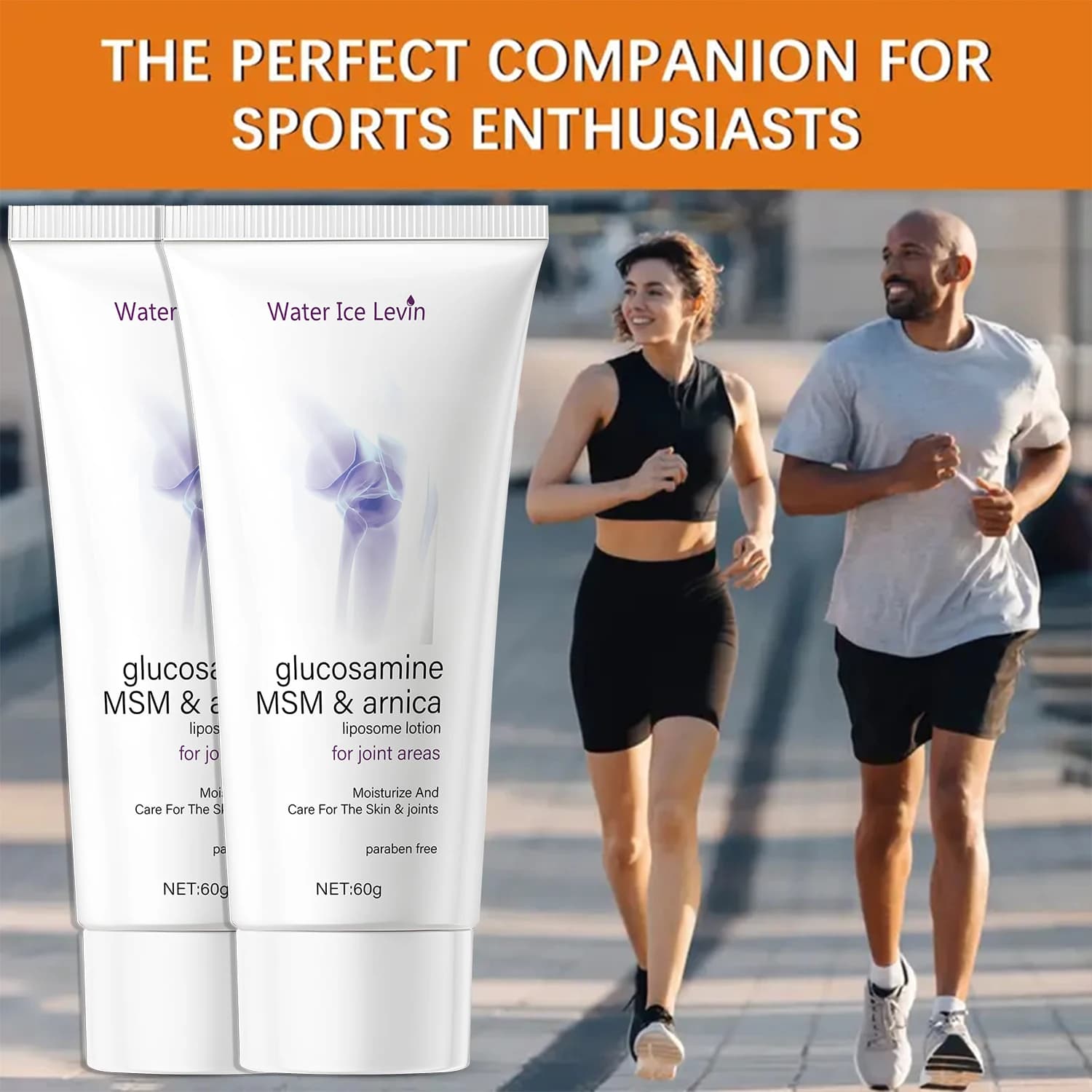 Lotion liposome crème pour articulations Glucosamine MSM & Arnica – Hydrate, nourrit et protège la peau et les articulations, formule sans paraben.